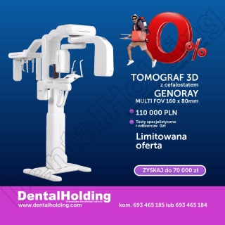 Tomograf stomatologiczny Papaya 3D Z CEFALOSTATEM - 16x8 Genoray
