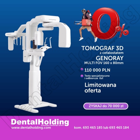 Tomograf stomatologiczny Papaya 3D Z CEFALOSTATEM - 16x8 Genoray