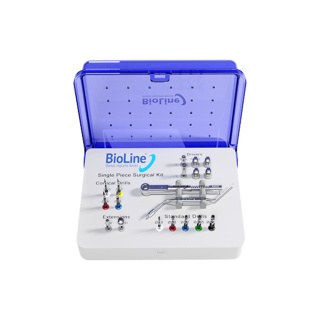 Kaseta do implantów jednoczęściowych Single Piece Surgical Kit BioLine