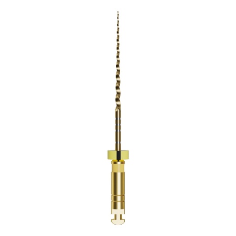 Pilniki maszynowe MG3 II, NiTi Gold, rozmiar: #G1 20/.04 (żółte), długośc: 25 mm, opakowanie 6 szt.