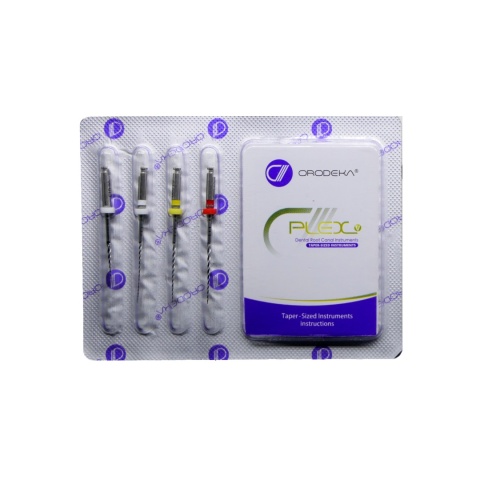 Pilniki maszynowe Plex V, Assortyment (08/15, 03/15, 05/20, 04/25) - 4 szt./blister