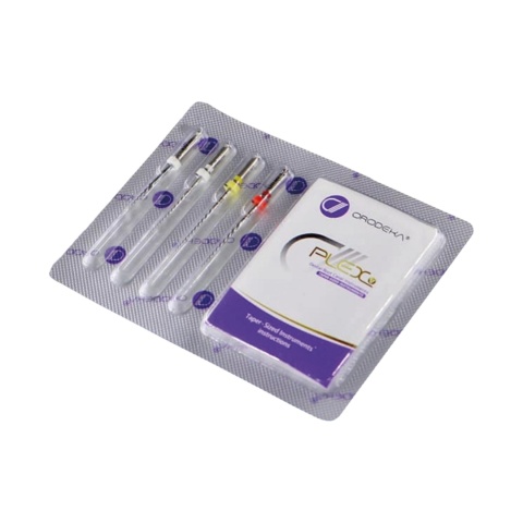 Pilniki maszynowe Plex V, Assortyment (08/15, 03/15, 05/20, 04/25) - 4 szt./blister