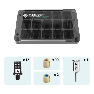 T-MARKER KIT COMPATIBILE WITH STRAUMANN - Zestaw z nakładkami HS, T-MARKERAMI MUA, wkrętakiem All-on-T / Zestaw All-on-T