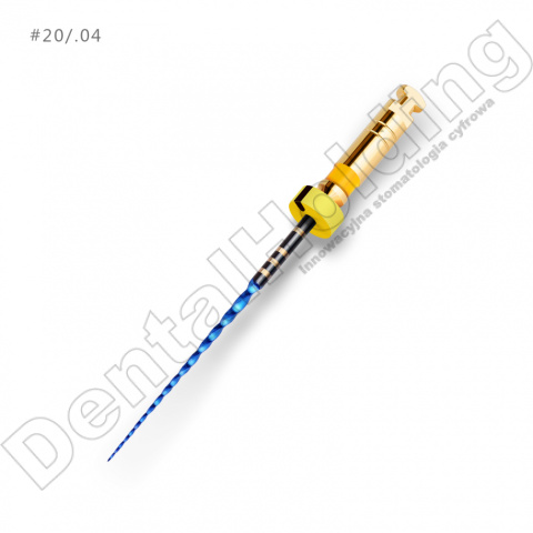 Pilniki maszynowe T-FLEX, NiTi, rozmiar: #20/.04 (żółty), długośc: 25mm, opakowanie 5szt. Pilniki maszynowe T-FLEX, NiTi, rozmiar: #20/.04 (żółty), długośc: 25mm, opakowanie 5szt.