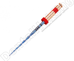 Pilniki maszynowe RC BLUE, system recyprokalny, rozmiar: #R25/.08 (czerwone), długość: 25 mm, 6 szt.