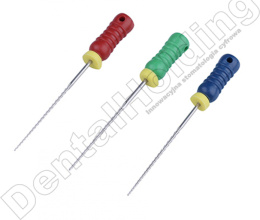 STAINLESS STEEL H FILES - pilniki stalowe do ręcznego opracowania kanału zęba - długość 25mm ( 6 szt./opak)
